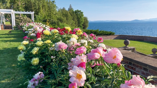 Formal Gardens at the Inn Overlooking Lake Champlain 
