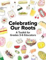 Cover of toolkit featuring student illustrations of food